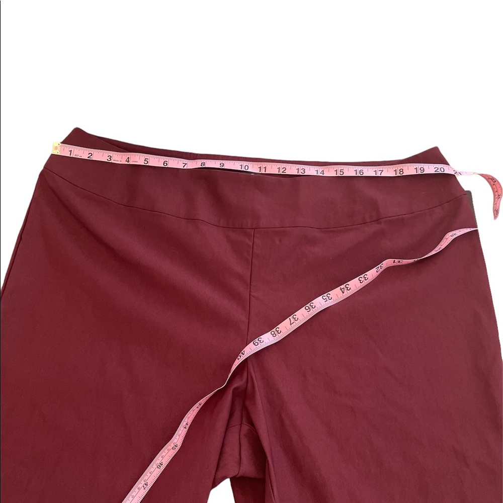 Nic+Zoe Purple-ish Port Burgundy Leggings Stretch straight leg pants NWT 18W - Picture 11 of 15